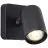 Brilliant Marty Wandlamp Aluminium Zanderig Zwart 5W 350lm - 830 Warm Wit | Incl. 1x GU10
