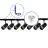 Bright Choice Ensemble complet Rail Monophasé Rail L 1,5 x 2 Mètre Noir | incl. 7x Spot + GU10 2700K 3W Dimmable + Embout, Connecteur d’Alimentation et L -Connecteur 