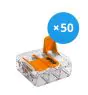 Multipack 50x Wago 221-413 Bornier à vis Connecteur| 3 Câble Connexion