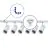 Bright Choice Complete Set 1-Fase Rail L 1 x 1 Meter Wit | incl. 6x Spot + GU10 2700K 3W Dimbaar + 1 x 1 Meter Eindkap, Voedingsconnector en L -Verbindingsstuk