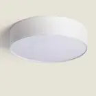 Bright Choice LED Plafondlamp Rond Textiel Wit | 500mm - Geschikt voor 3x E27 – Max 40W